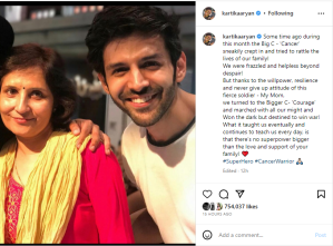 Kartik Aaryan Mother