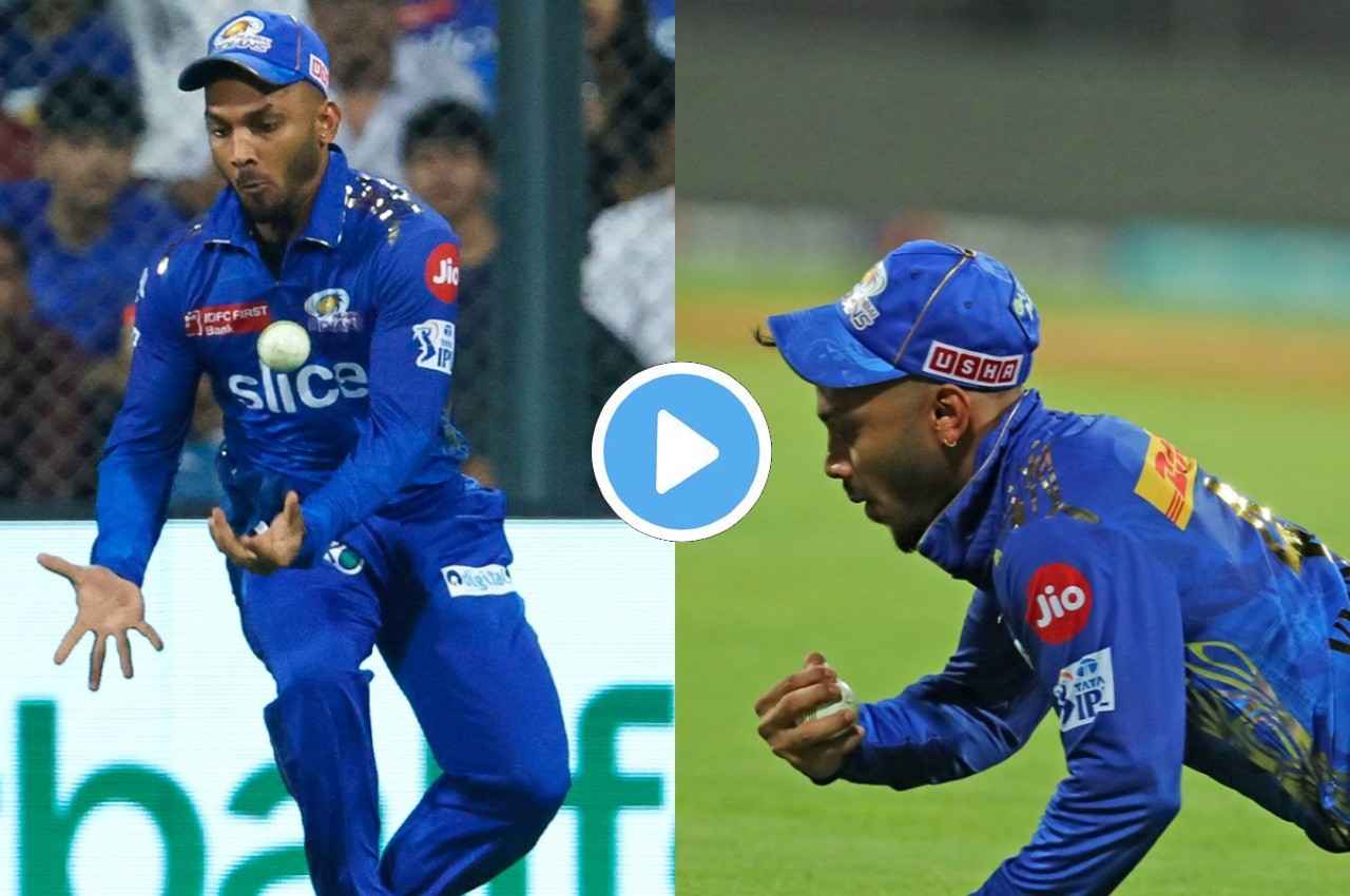 MI vs RCB: जिसने अब तक नहीं खेला एक भी मैच, उसी ने पकड़ लिया सबसे अद्भुत कैच, देखें वीडियो