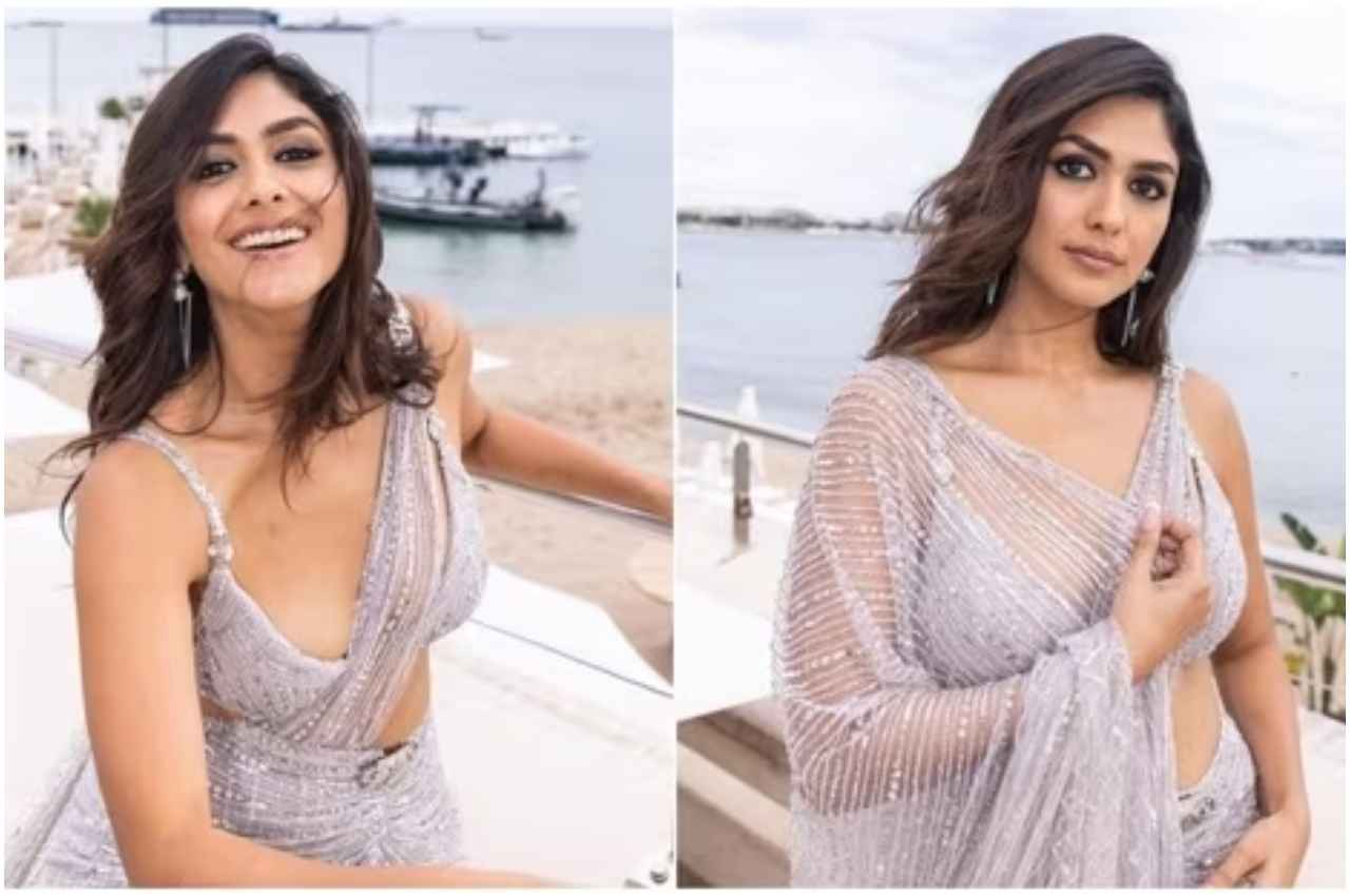 Mrunal Thakur at Cannes 2023: कान्स फिल्म फेस्टिवल में मृणाल ठाकुर ने साड़ी पहन दिखाया जलवा, देखें एक्ट्रेस की फोटोज
