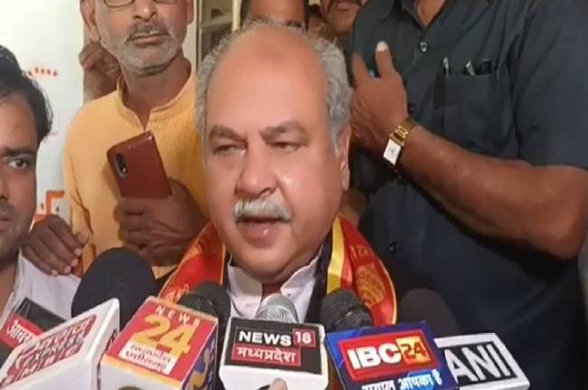 Narendra Singh Tomar Target Congress Narendra Singh Tomar Target Congress