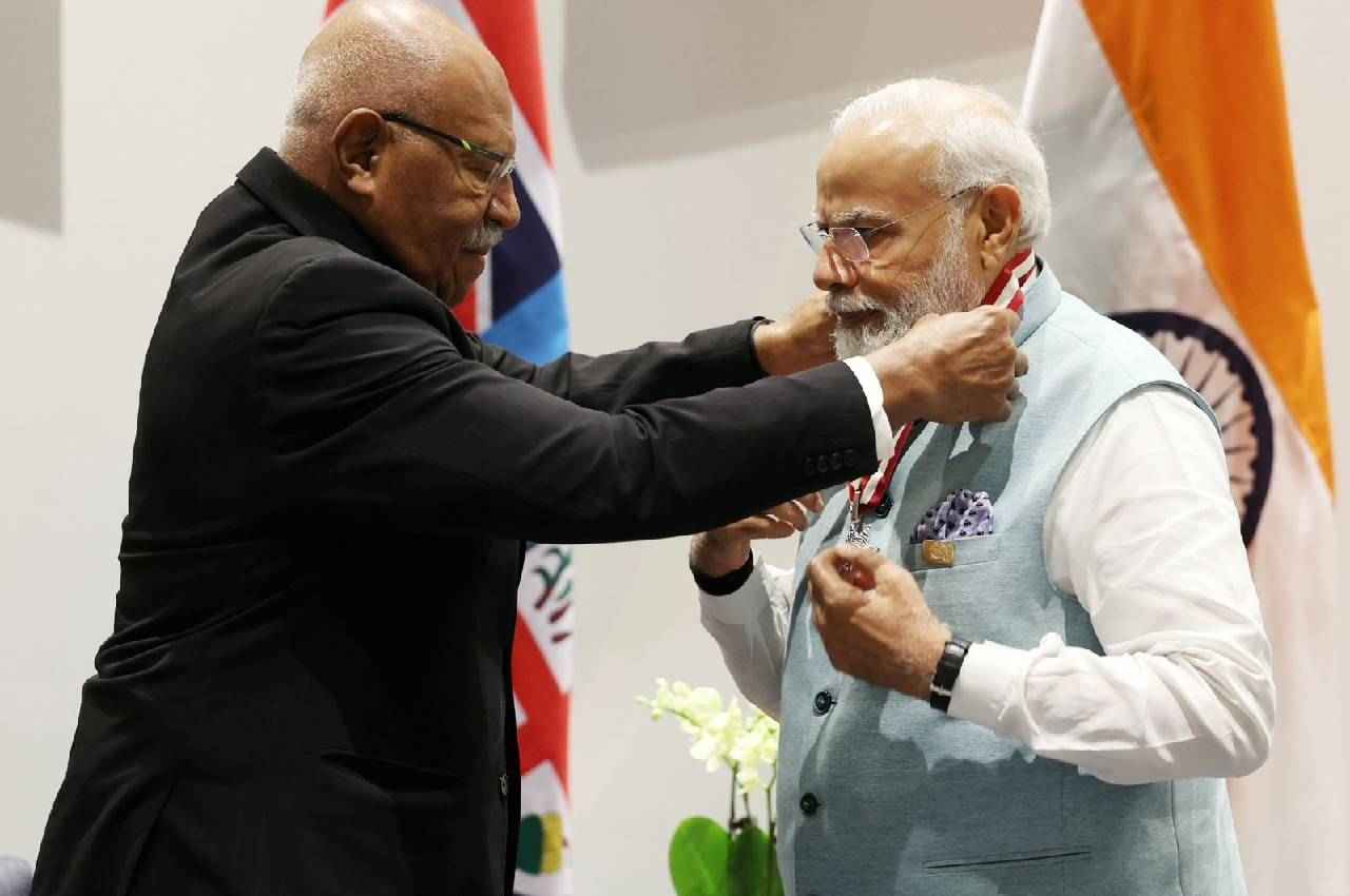 PM Modi Fiji Highest Civilian Honour PM Modi, Fiji Highest Civilian Honour, Companion of the Order of Fiji