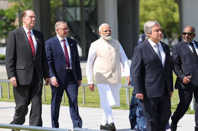 PM Modi Uniqe Jacket PM Modi, G7 Summit, jacket made by recycled material, Quad Summit