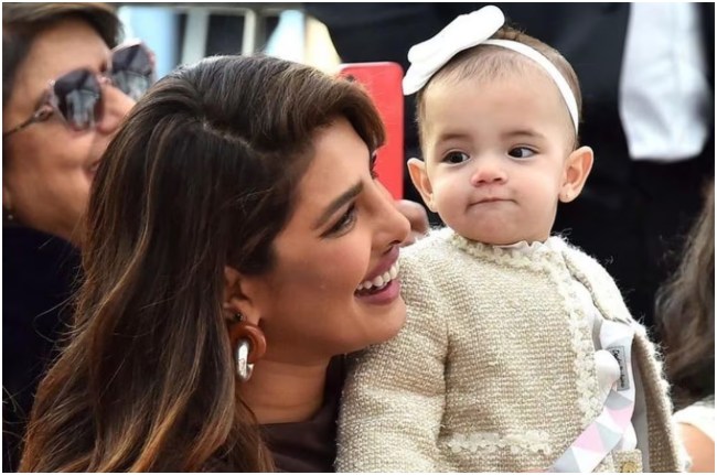 Priyanka Chopra With Daughter Malti Mary Priyanka Chopra With Daughter Malti Mary