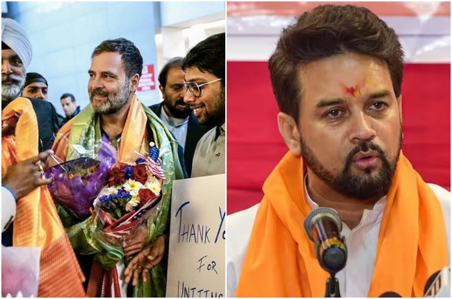 BJP, Anurag Thakur, Rahul Gandhi in US, Pm Modi News, Sengol, New Parliament