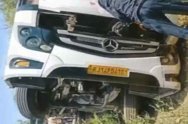 Rajasthan News, Bus Overturned In Jammu