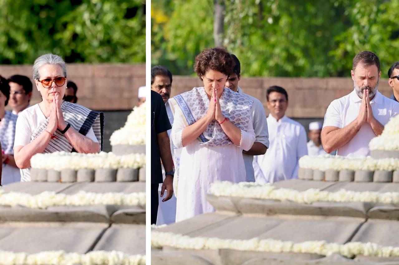 Rajiv Gandhi Death Anniversary rajiv gandhi, sonia gandhi, rahul gandhi, priyanka gandhi, mallikarjun kharge, delhi, former prime minister