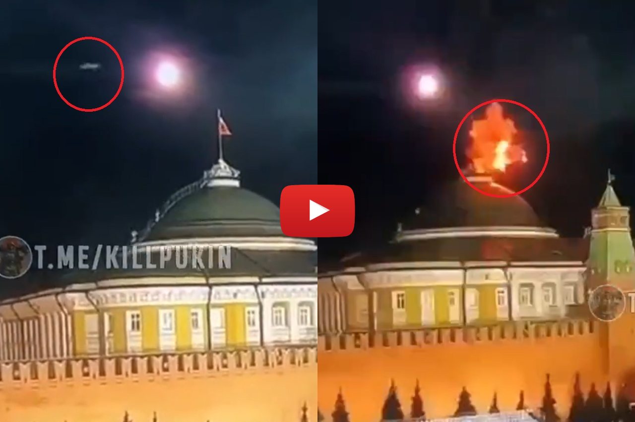 Russia Vladimir Putin Terrorist attack on Putin World News drone 1