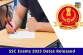 SSC Exams 2023 Dates