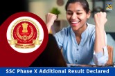 SSC Phase X Additional Result