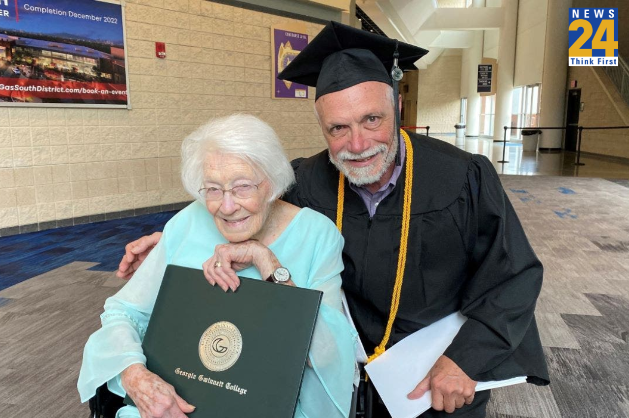 Sam Kaplan graduated from Georgia Gwinnett College along with his 98 year old mother in attendance