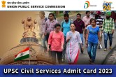 UPSC Civil Services Admit Card 2023