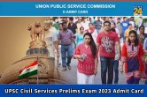 UPSC civil services prelims exam 2023 admit card