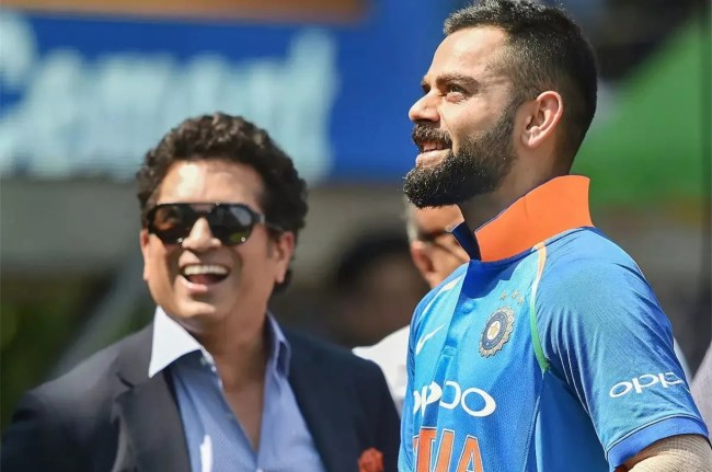 Virat Kohli Sachin Tendulkar Virat Kohli Sachin Tendulkar