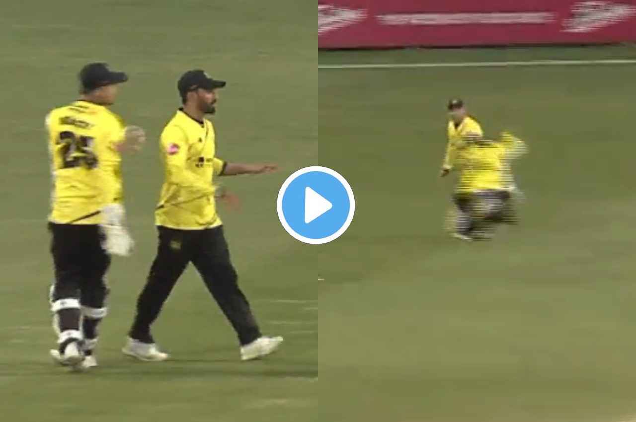 T20 Blast: वाह क्या कैच है...बाएं हाथ पर उड़ा फील्डर और एक हाथ से लपक लिया अद्भुत कैच, देखें वीडियो