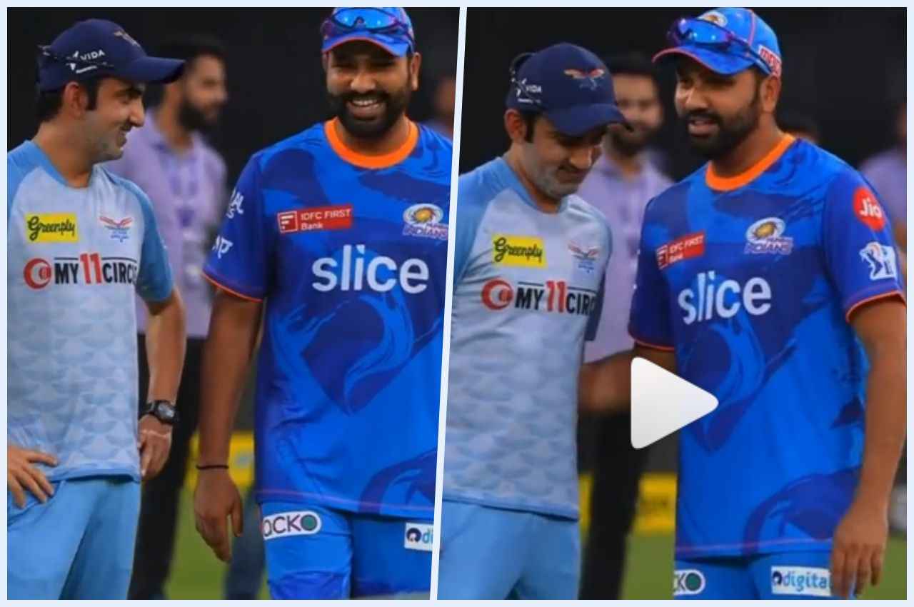 Gautam Gambhir was very happy to meet Rohit Sharma