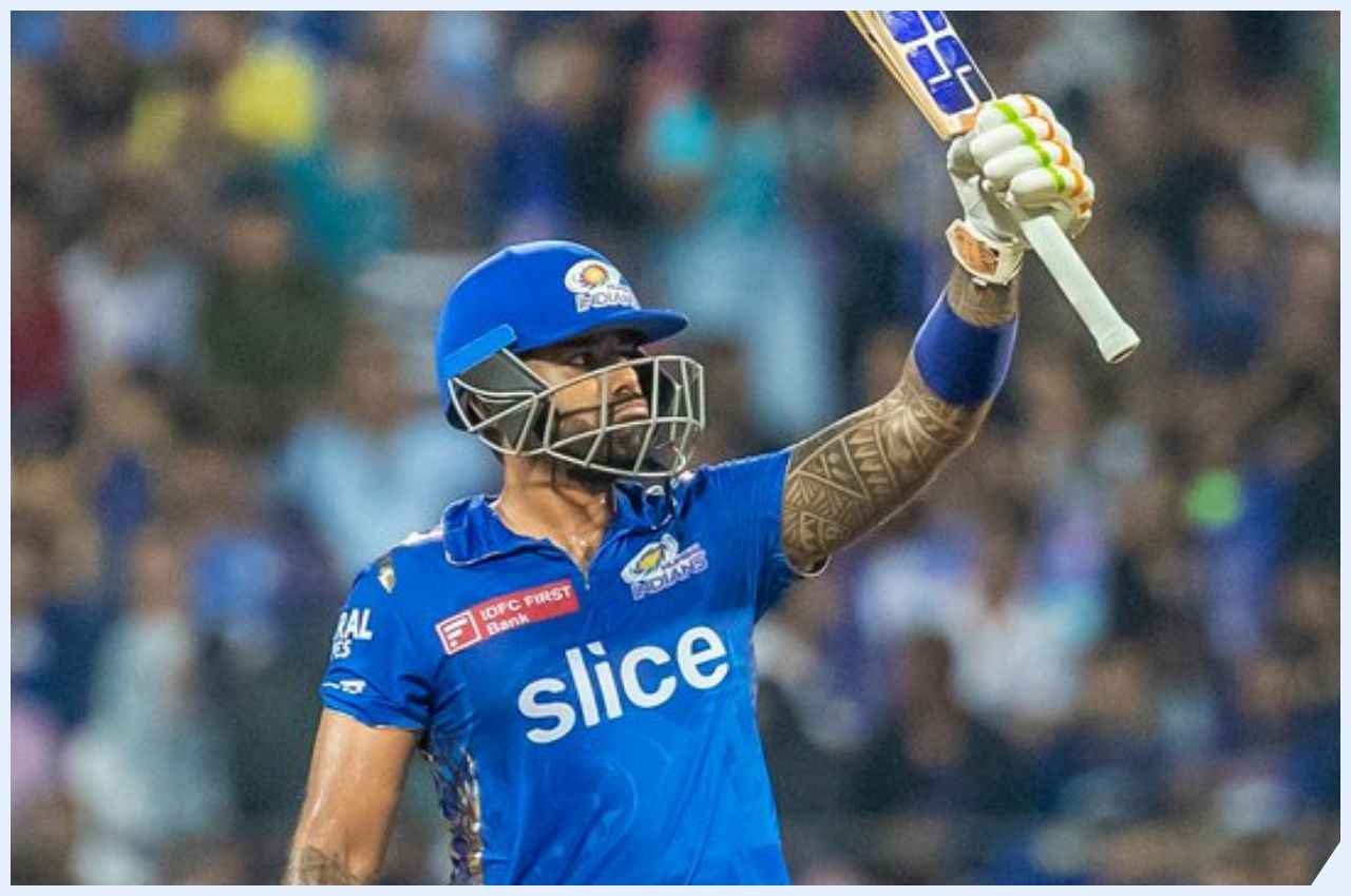 Suryakumar Yadav century against Gujarat 103 run just 49 balls Suryakumar Yadav century against Gujarat 103 run just 49 balls