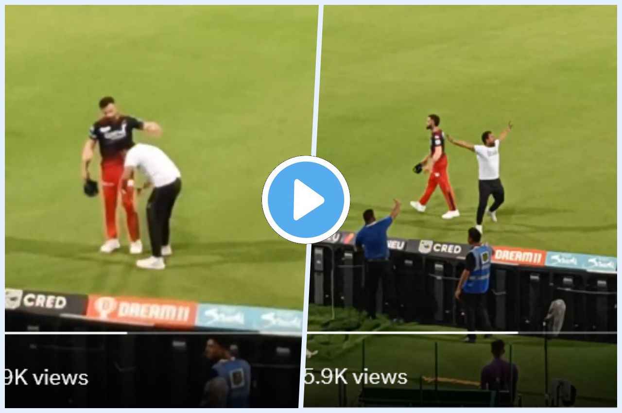 IPL 2023 Virat Kohli hugs a fan
