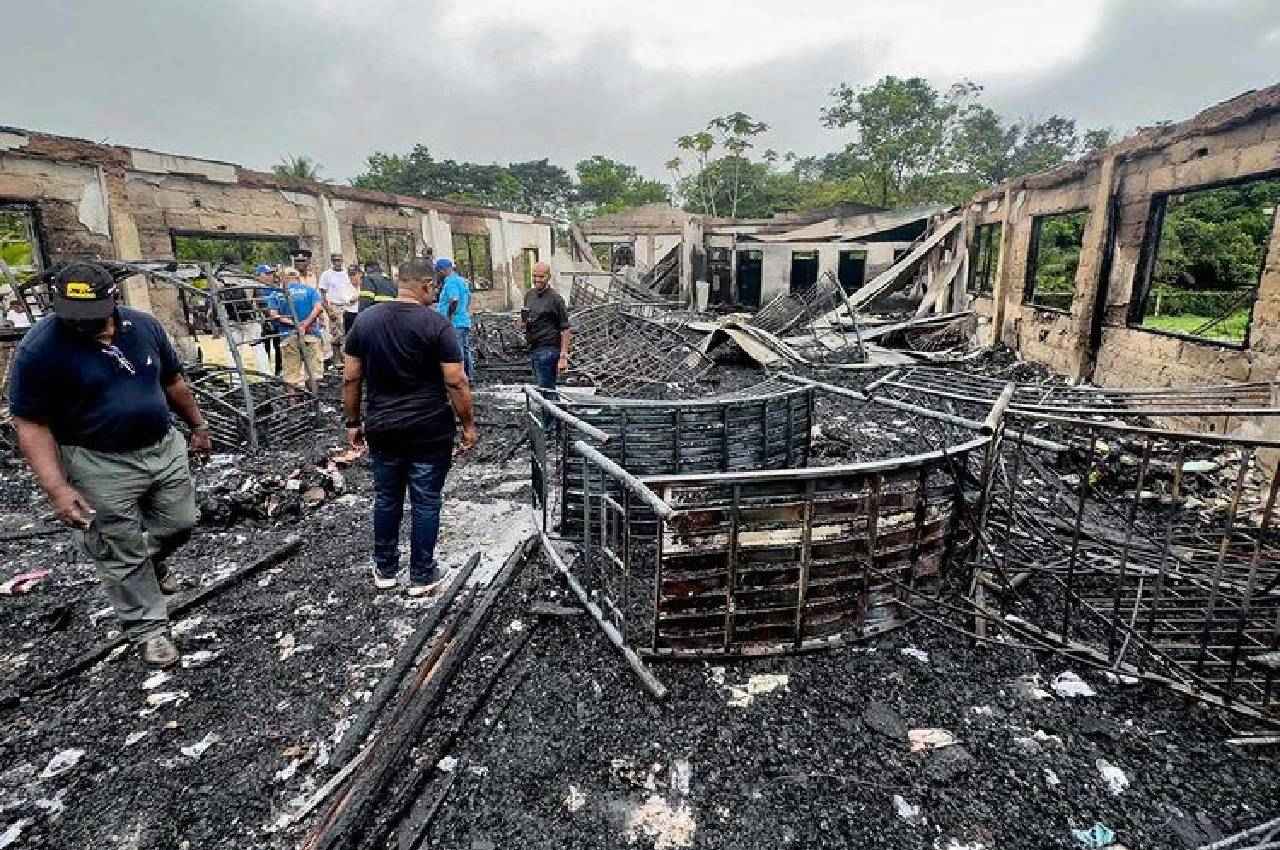 fire in Guyana, school dormitory fire, guyana news, school dormitory fire