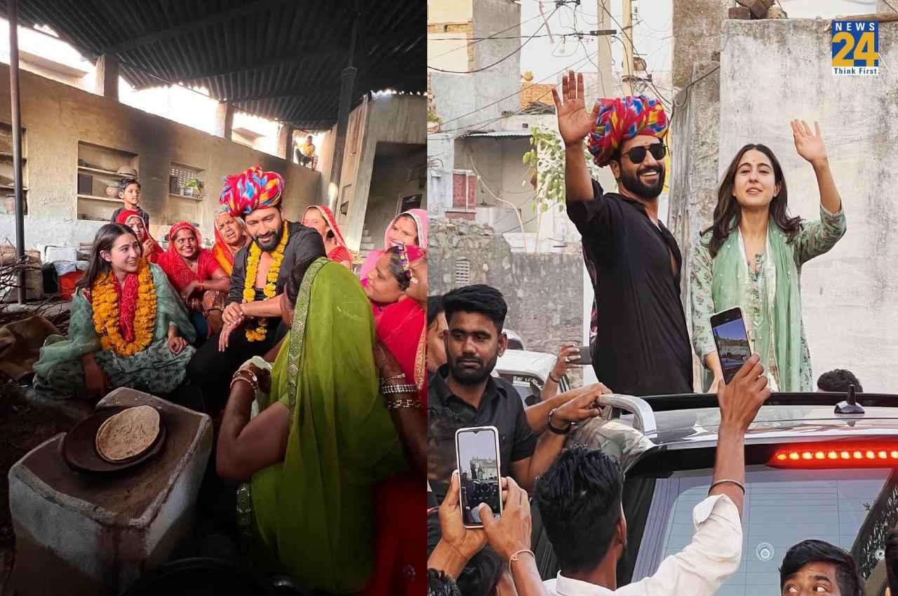 Zara Hatke Zara Bachke: सारा-विक्की ने चूल्हे पर सेंकी रोटियां, ज्वाइंट फैमिली के साथ मस्ती का वीडियो वायरल