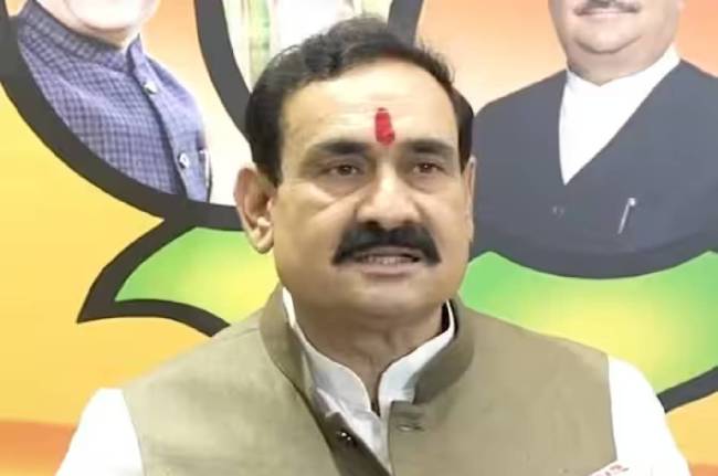 narottam mishra target kamalnath