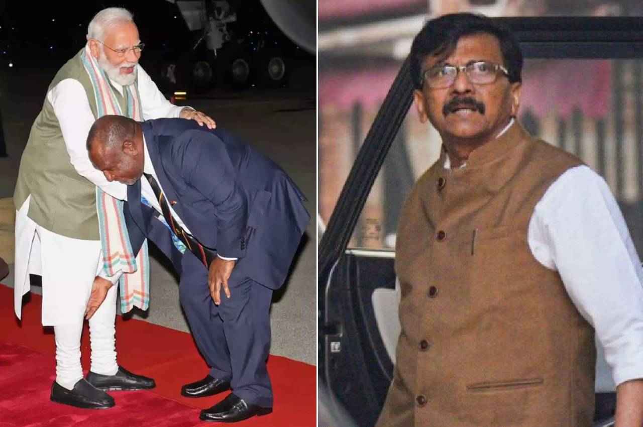 पीएम मोदी के पैर छूने पर संजय राउत बोले- जेम्स मारापे को लगा... भारत से कोई जादूगर आया है