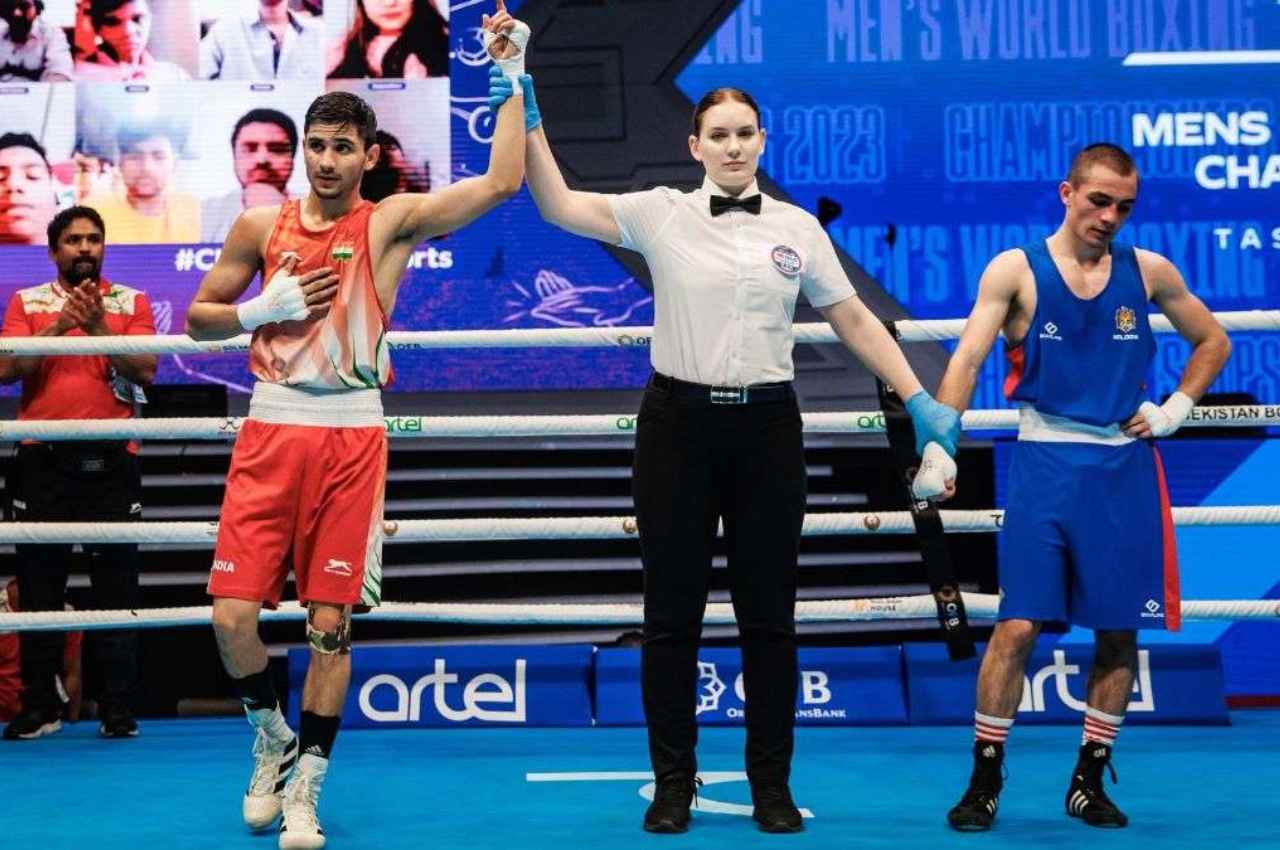World Championship: सचिन सिवाच की विजयी शुरुआत, प्री-क्वार्टरफाइनल में बनाई जगह