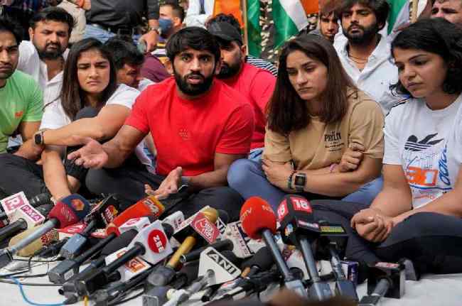 wrestlers protest, delhi, SKM, Jantar Mantar, Samyukta Kisan Morcha