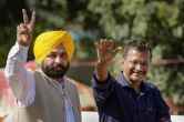 Arvind Kejriwal and Bhagwant Mann