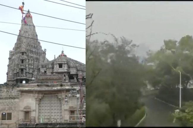 Cyclone Biparjoy, Heavy Rain in Dwarka, Dwarka, Dwarkadhish Temple, Gujarat News Cyclone Biparjoy, Heavy Rain in Dwarka, Dwarka, Dwarkadhish Temple, Gujarat News