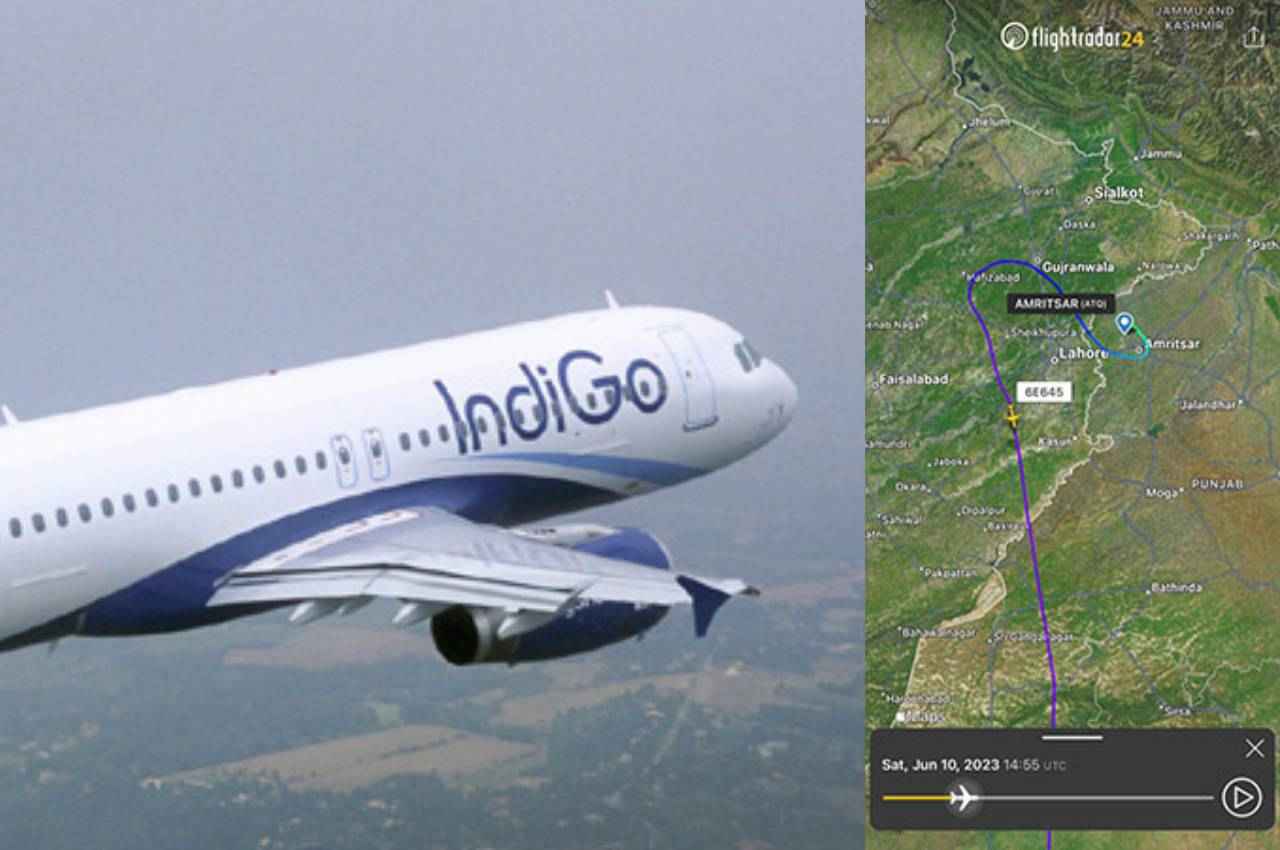 अमृतसर से अहमदबाद जा रही IndiGo की फ्लाइट पाकिस्तानी हवाई क्षेत्र में घुसी, कंपनी बताया ये कारण