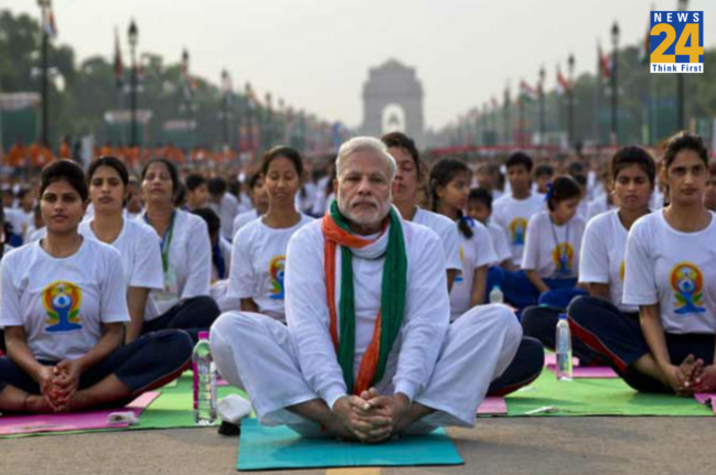 international yoga day 2023,pm modi,pm modi to lead yoga session,united nations hq,june 21,pm modi at un hq,yoga day
