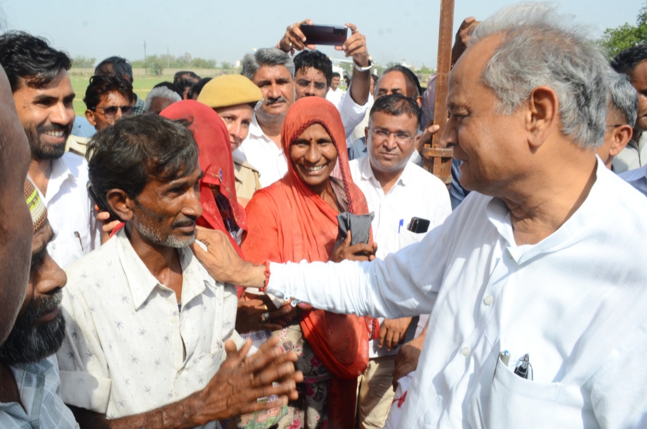 Jalore, CM Ashok Gehlot Inspected Aerial Survery in Jalore