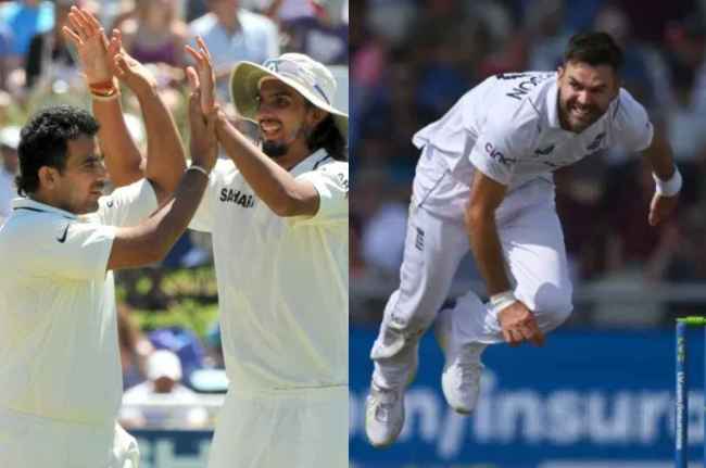 James Anderson Ishant Sharma Zaheer Khan James Anderson Ishant Sharma Zaheer Khan