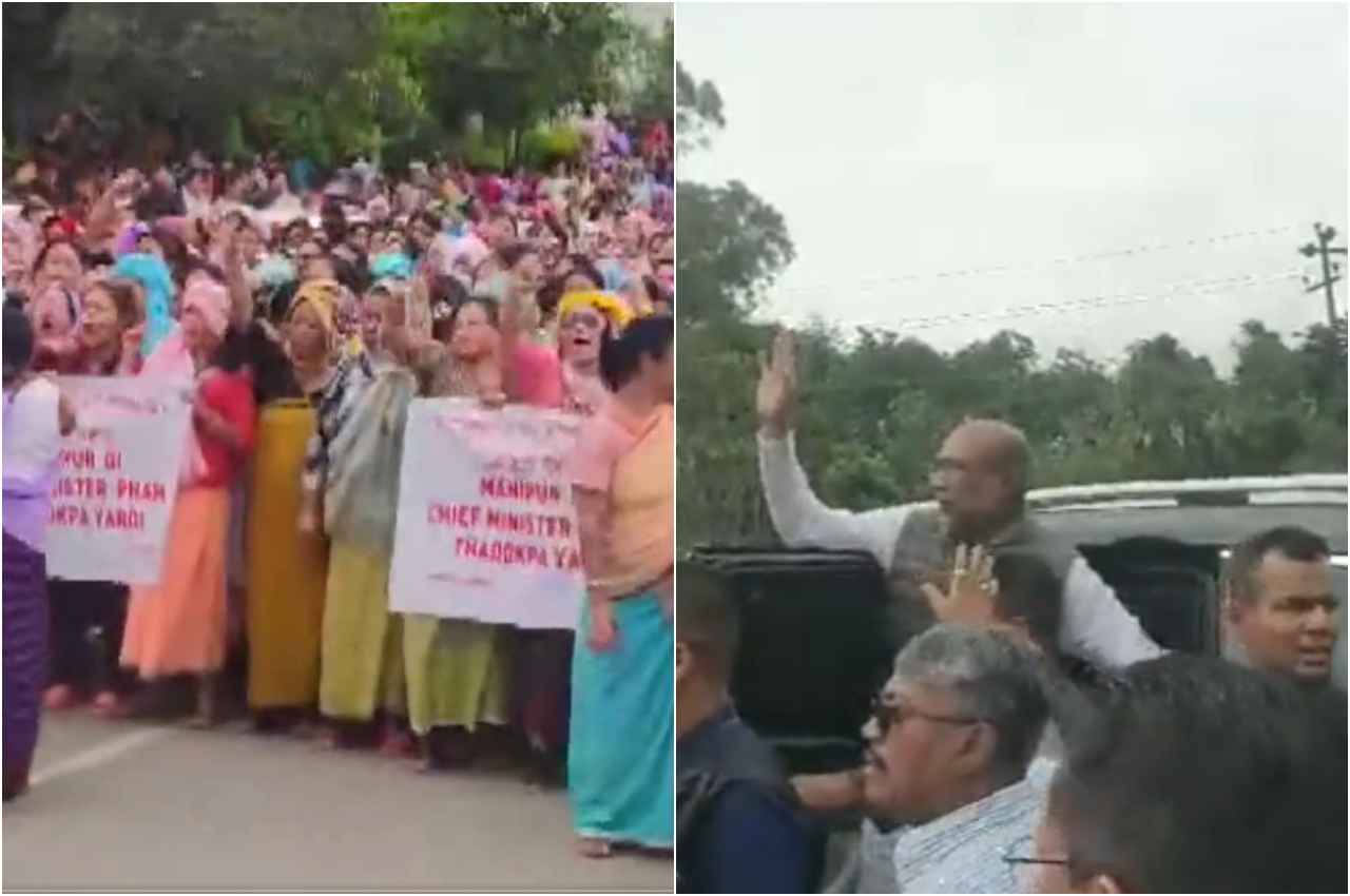Manipur: इस्तीफा नहीं देंगे मुख्यमंत्री बीरेन सिंह, आवास के बाहर समर्थन में जुटीं महिलाएं बोलीं- हमें आप पर भरोसा