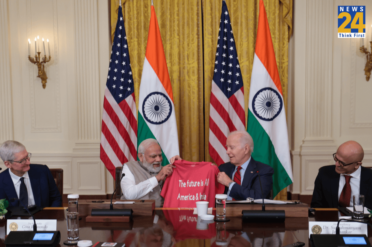 PM Modi US Visit: 'द फ्यूचर इज AI...', बाइडेन ने PM मोदी को गिफ्ट की एआई लिखी टीशर्ट, जानें इसके मायने