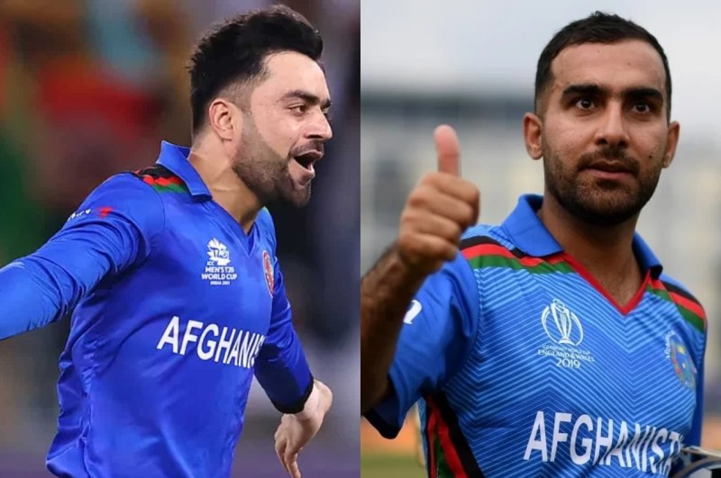 SL vs AFG Rashid Khan Hashmatullah Shahidi
