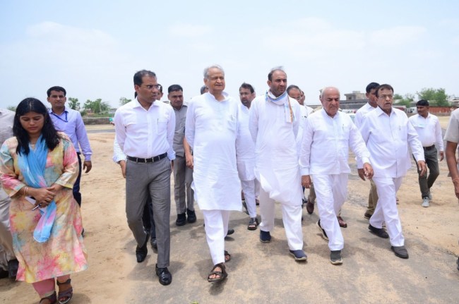 Sirohi, CM Ashok Gehlot Inspected Sirohi
