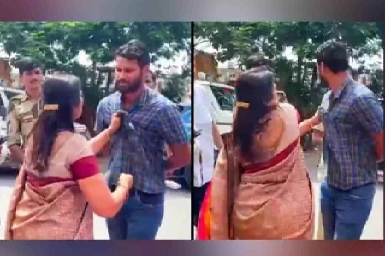 Slapping Engineer: महाराष्ट्र की विधायक ने इंजीनियर को बताया नालायक, कैमरे के सामने जड़ा थप्पड़
