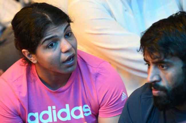 Wrestlers protest Wrestlers protest