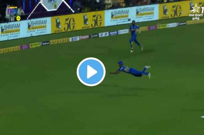 TNPL 2023 Amazing catch take by Murugan Ashwin TNPL 2023 Amazing catch take by Murugan Ashwin