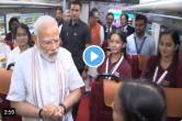 pm modi interacts with school children