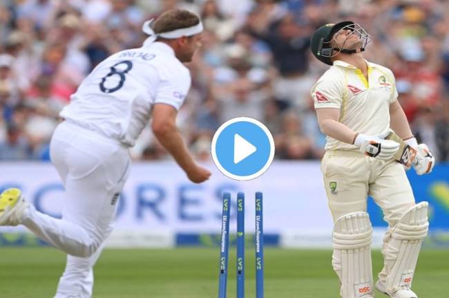 stuart broad clean bowled david warner stuart broad clean bowled david warner