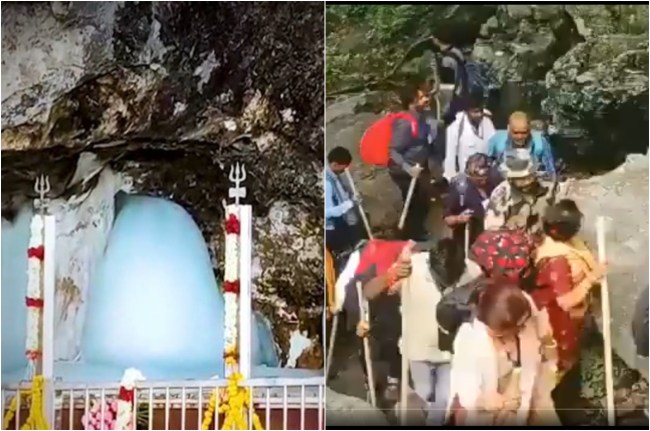 Amarnath Yatra 2023, J&K, Jammu Kashmir, Amarnath Cave