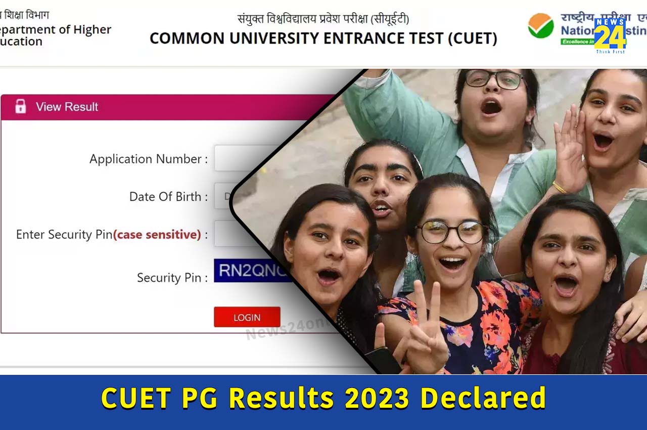 CUET PG results 2023 Declared