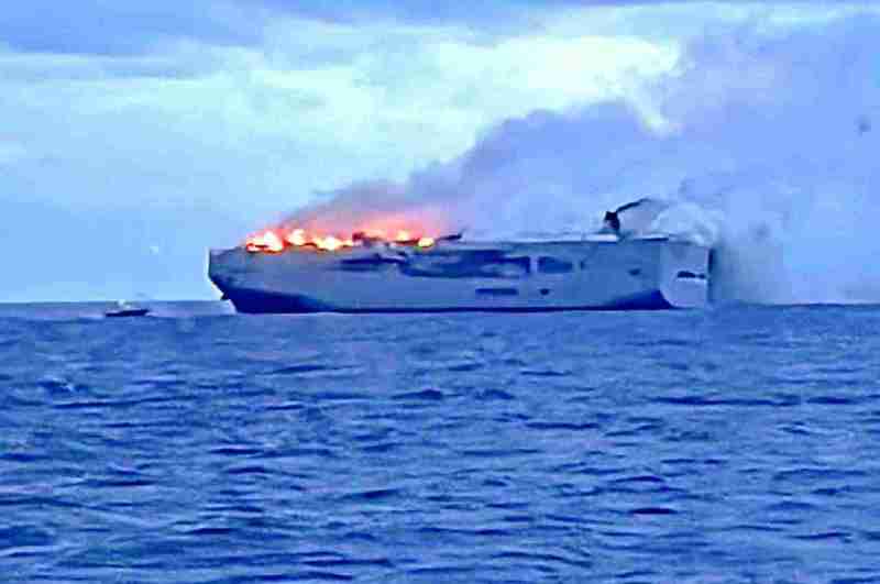 Cargo Ship Fire