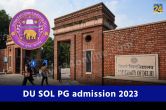 DU SOL PG admission 2023