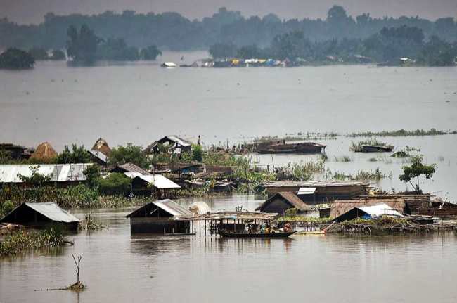 Flood Area in India, Flood, Flood Disaster, Flood Condition, Flood Situation, Flood in India