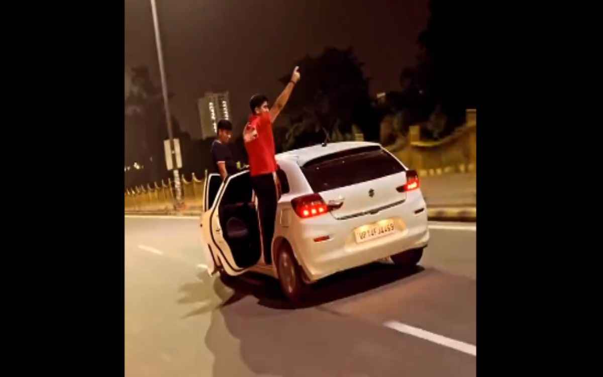 ऐसा बिल्कुल न करें! कार से स्टंटबाजी का वीडियो वायरल, पुलिस ने लिया ये एक्शन