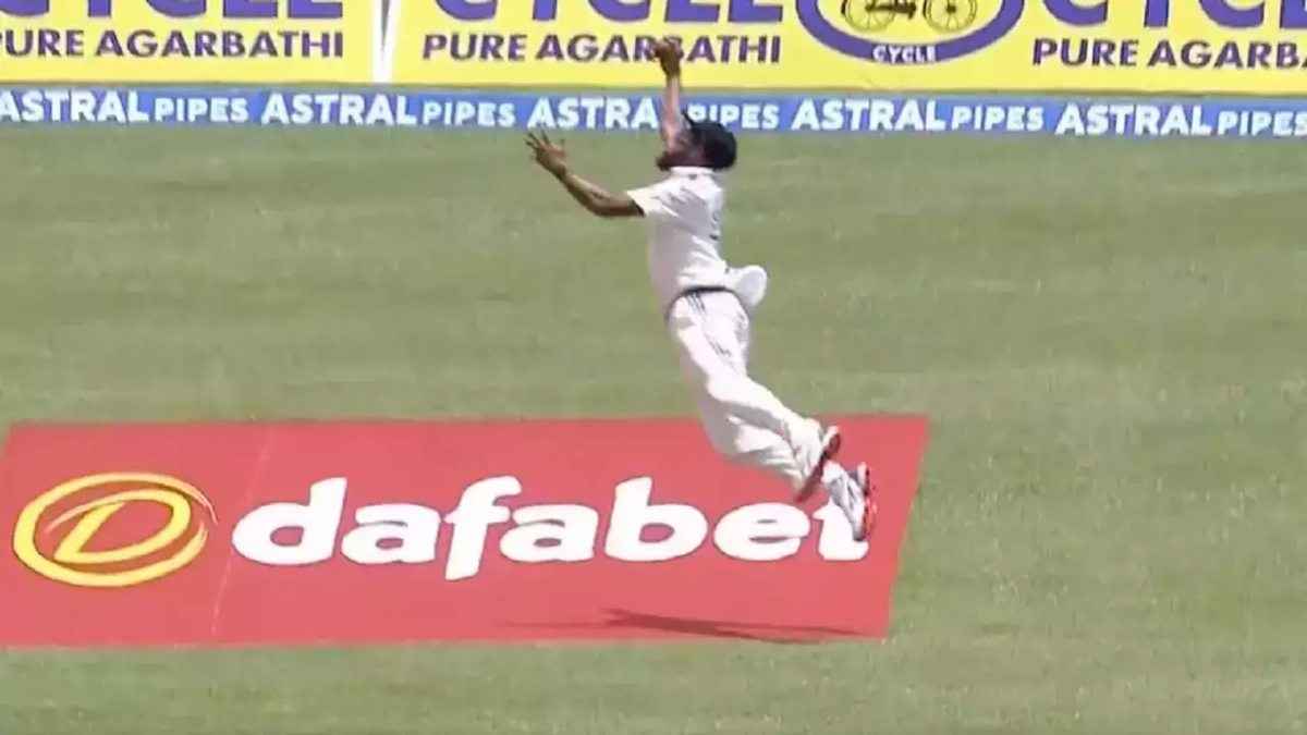 IND vs WI Mohammed Siraj Catch