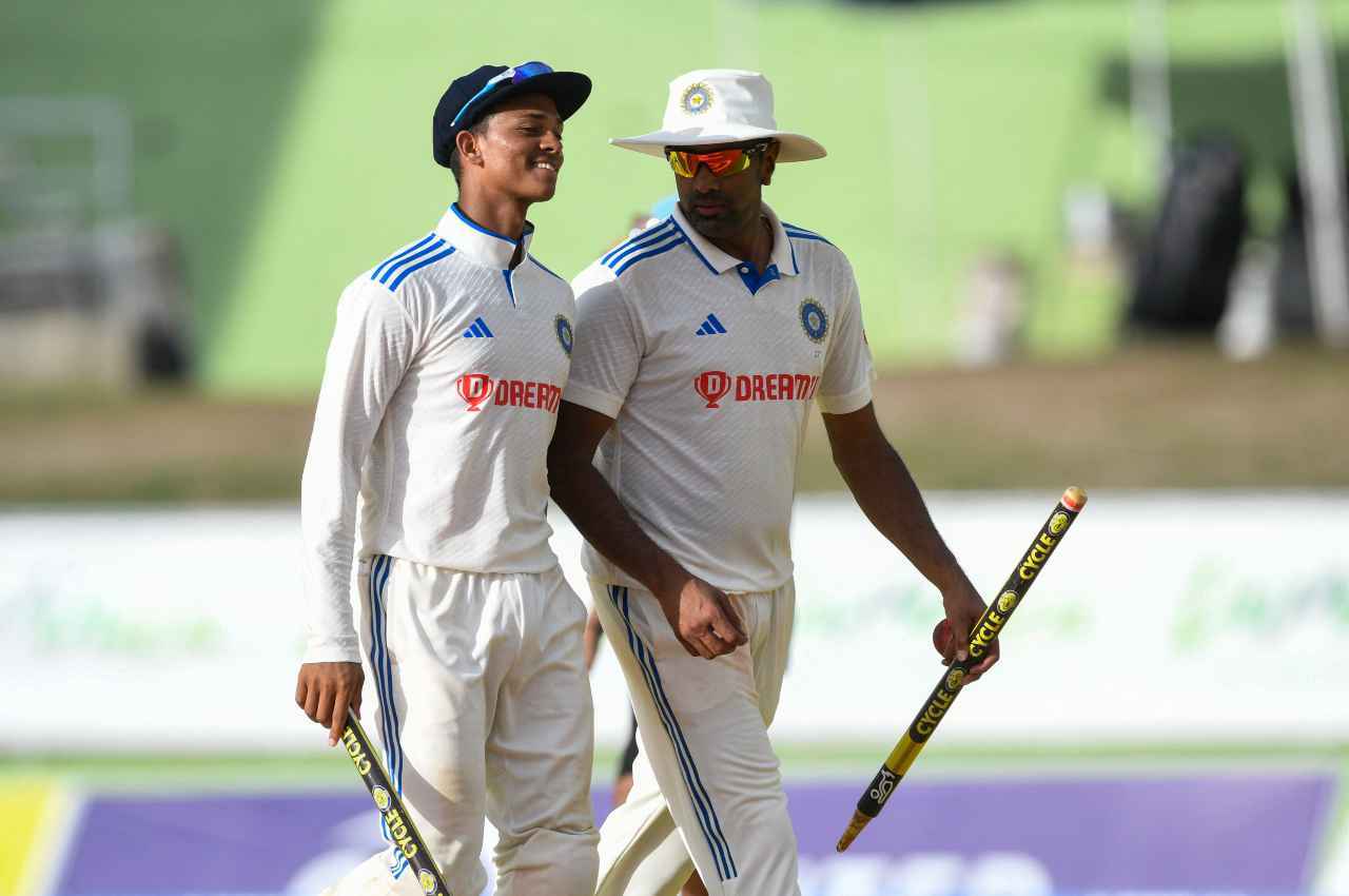 IND vs WI Yashashvi Jaiswal Ravichandaran Ashwin